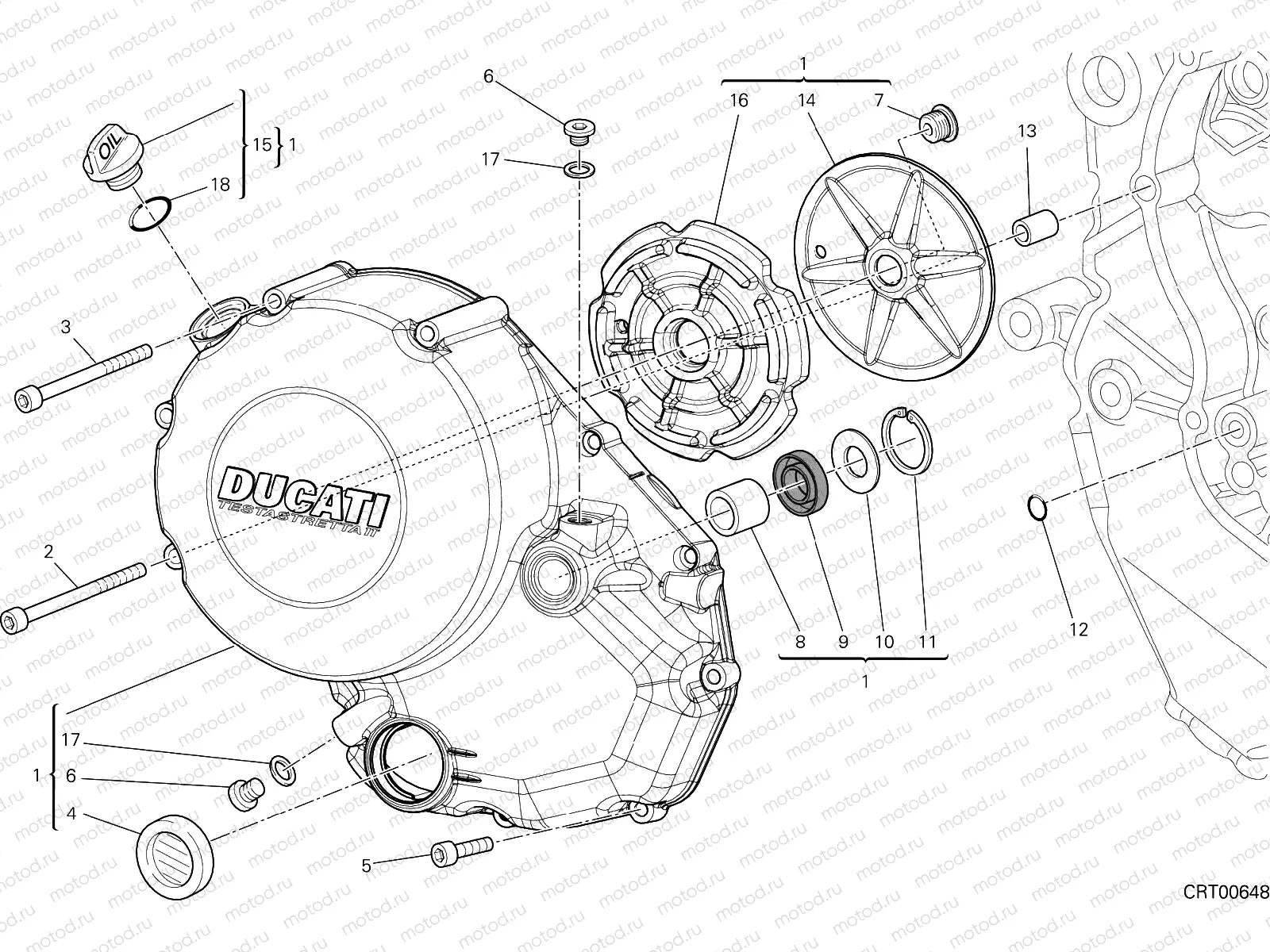 CLUTCH COVER [MOD:M1200STR]