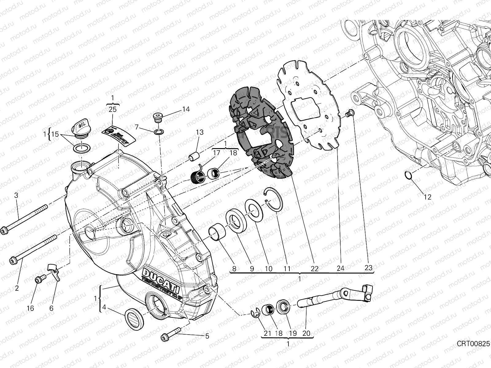 CLUTCH COVER [MOD:M821STEA]