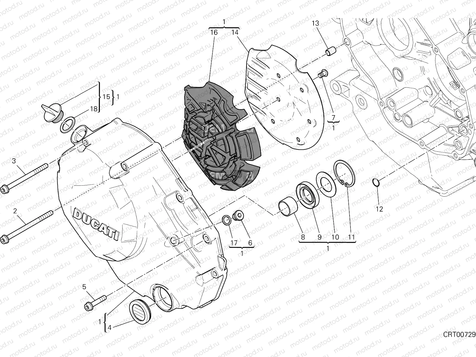 CLUTCH COVER [MOD:MS1200E]