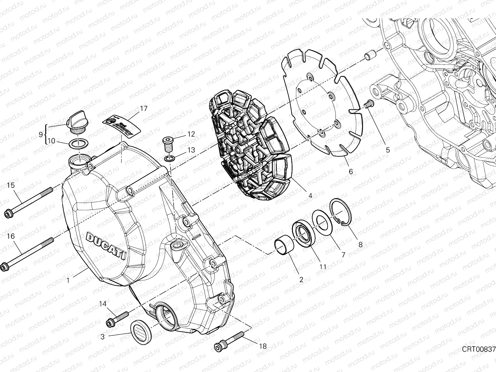 CLUTCH COVER [MOD:MS950]