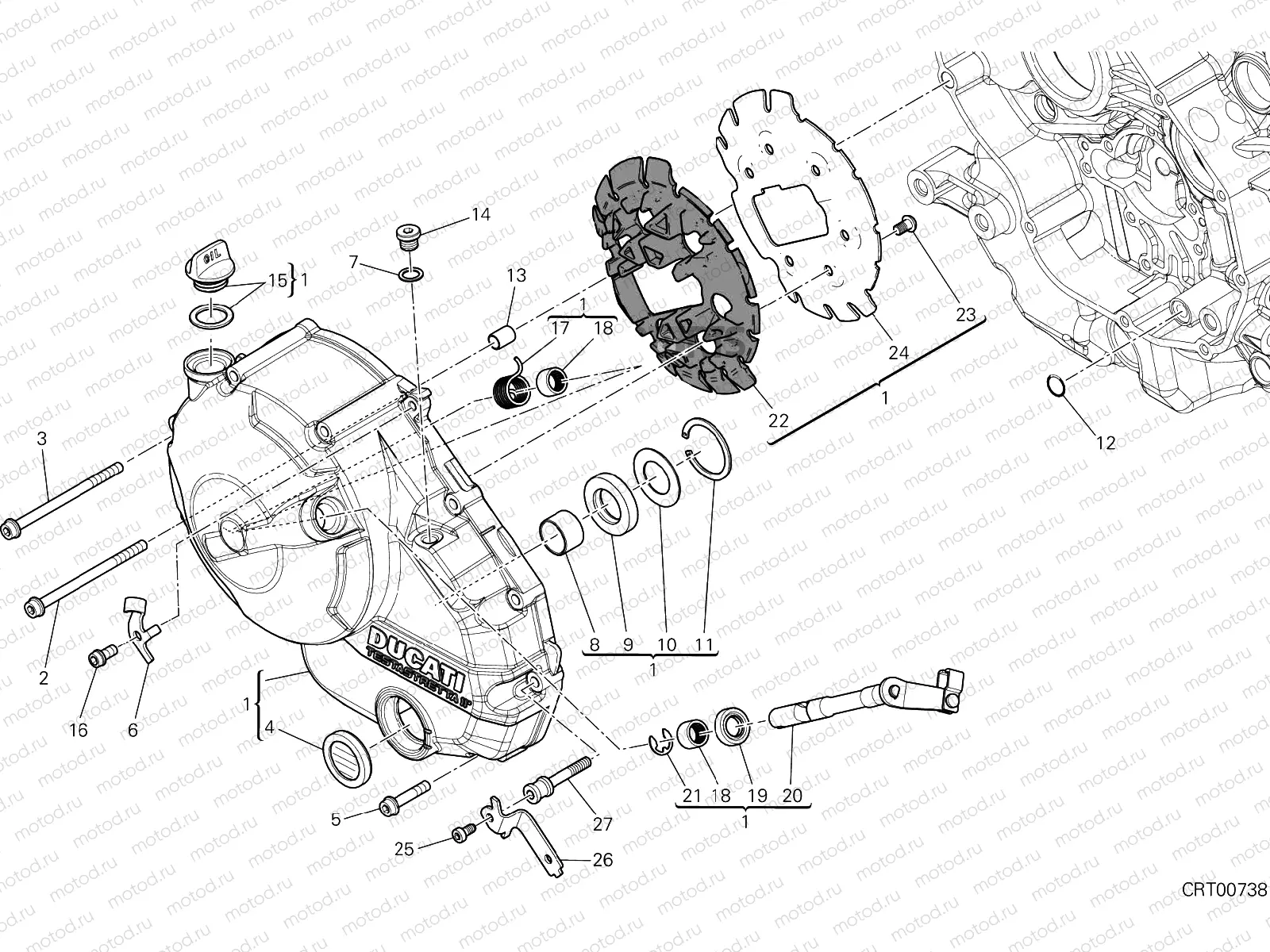 CLUTCH COVER [MOD:MS950]
