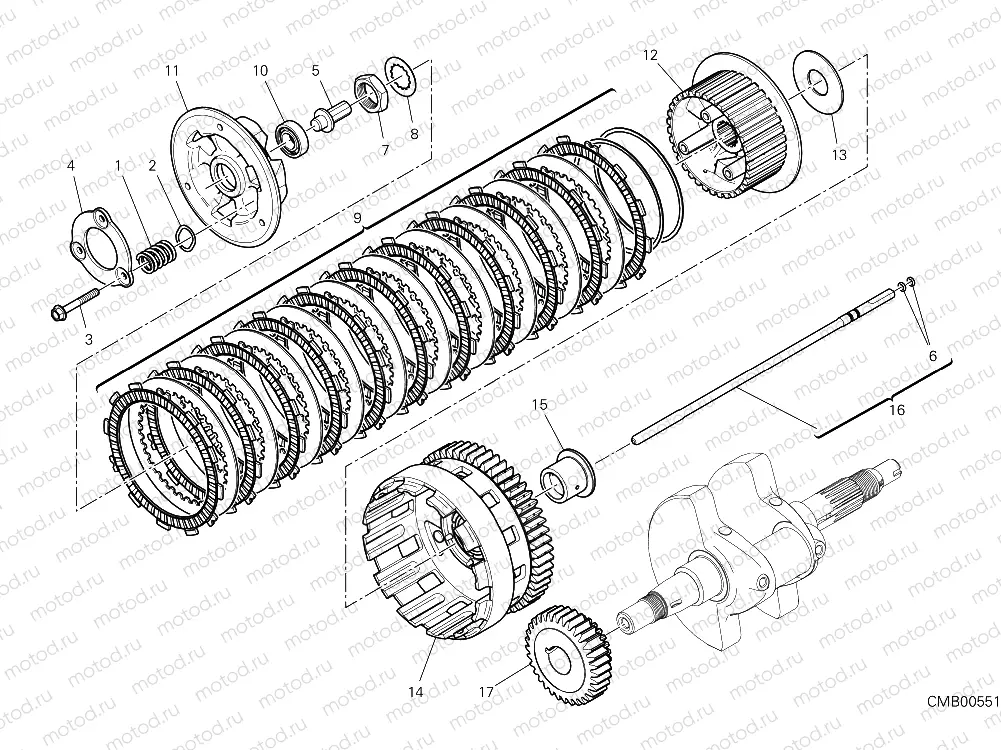 CLUTCH COVER [MOD:SCR11SPO]