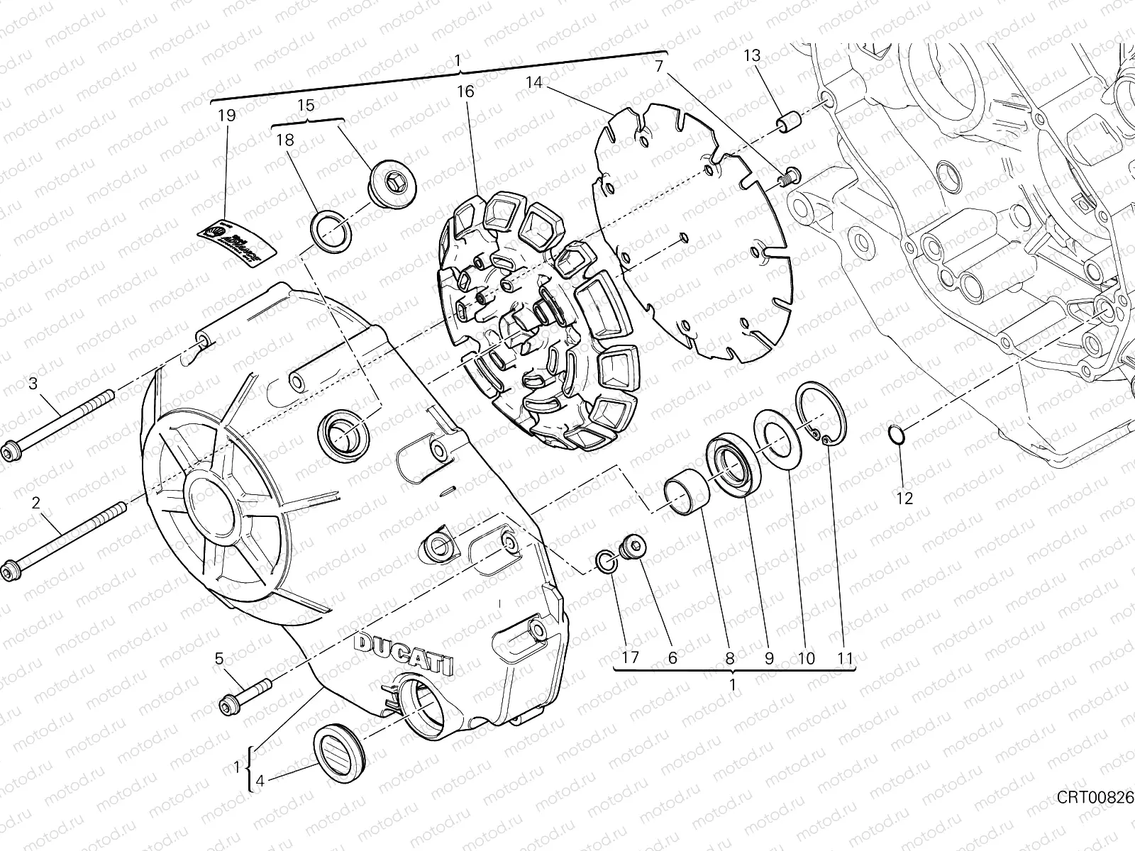 CLUTCH COVER [MOD:XDIAVEL]