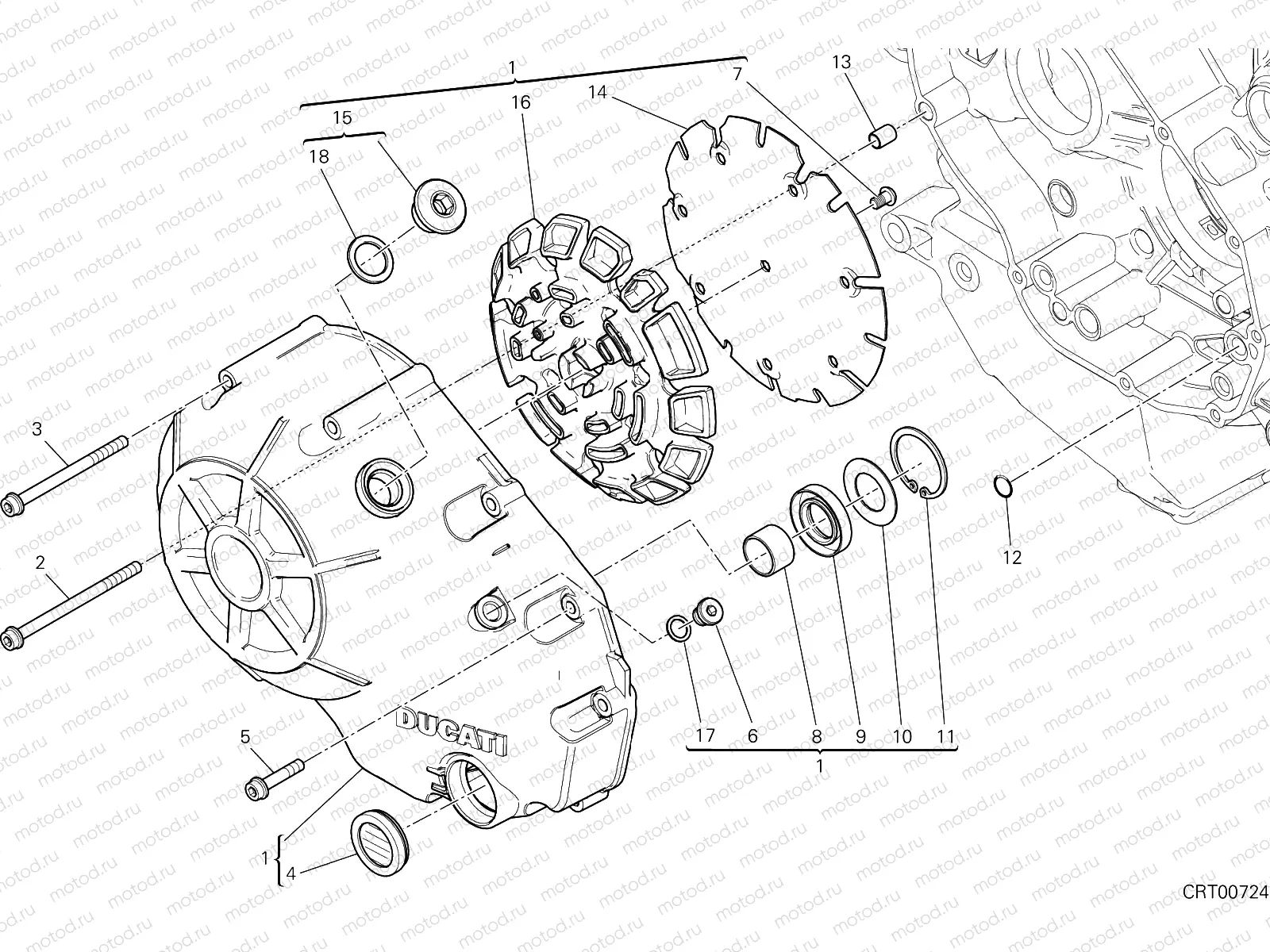 CLUTCH COVER [MOD:XDIAVEL]