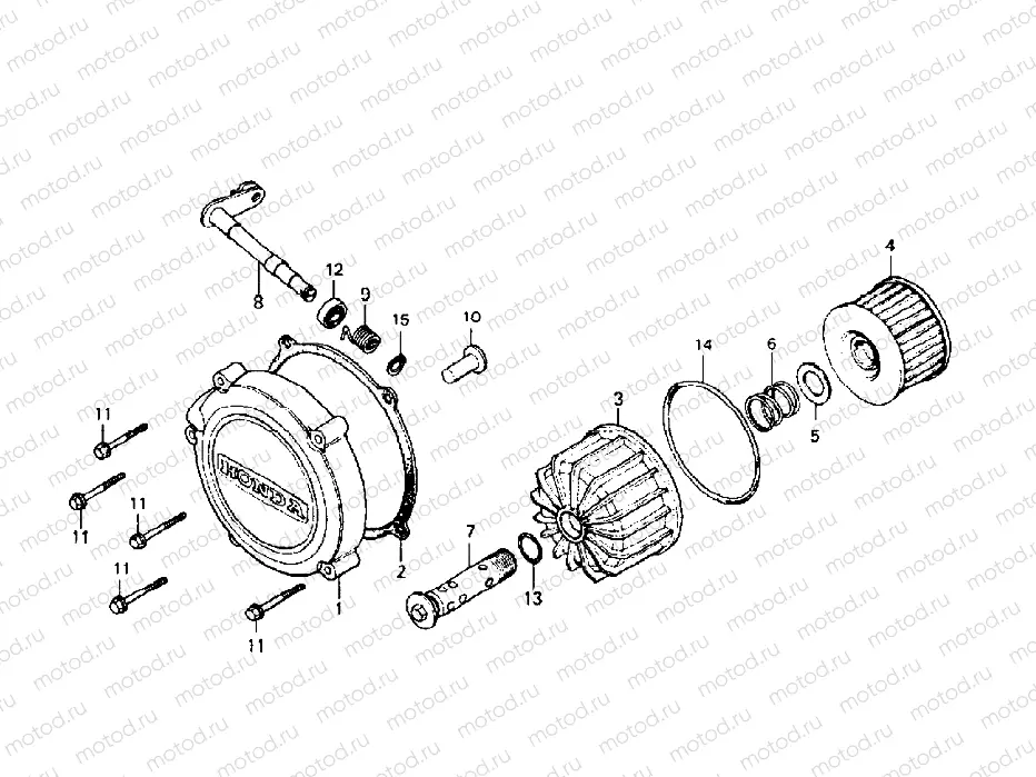 CLUTCH COVER + OIL FILTER
