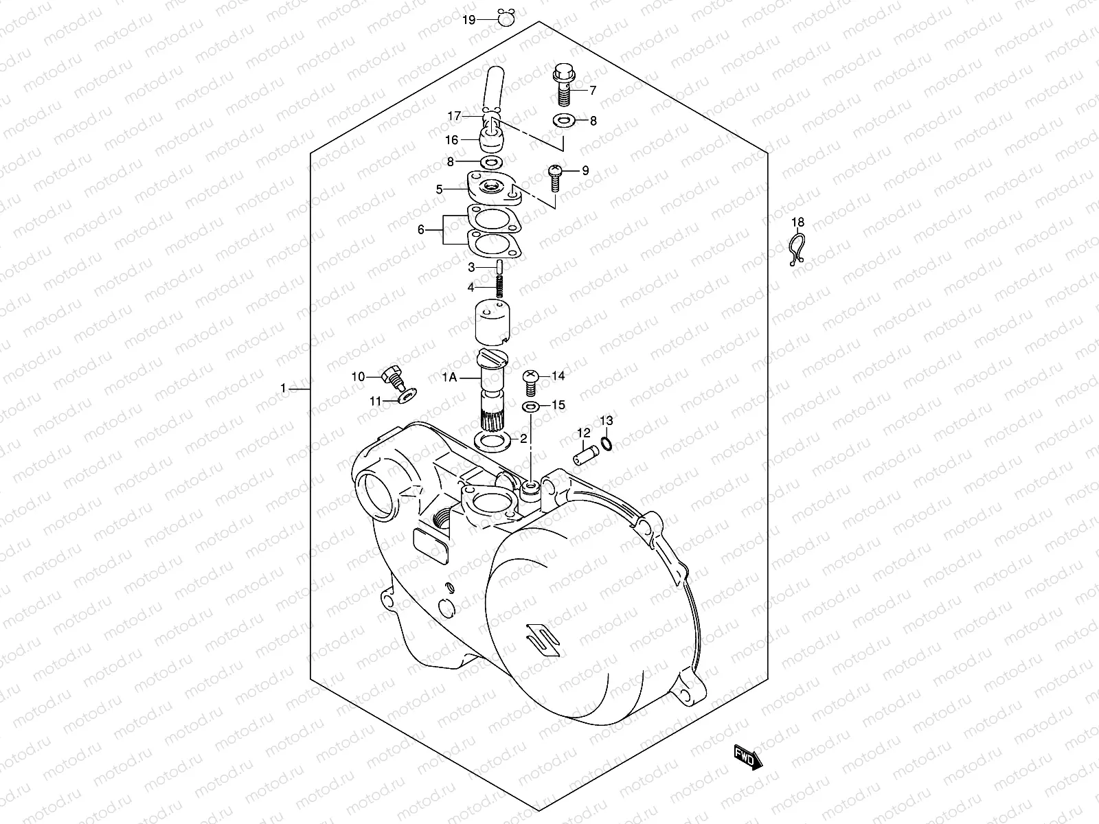 CLUTCH COVER - OIL PUMP