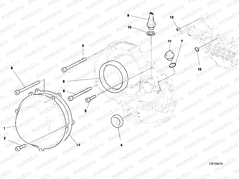 CLUTCH COVER, OUTER » CLUTCH
