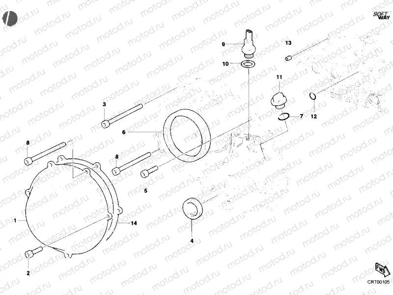 CLUTCH COVER, OUTER » CLUTCH