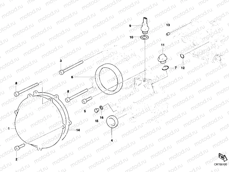 CLUTCH COVER, OUTER » CLUTCH