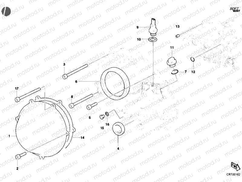 CLUTCH COVER, OUTER » CLUTCH