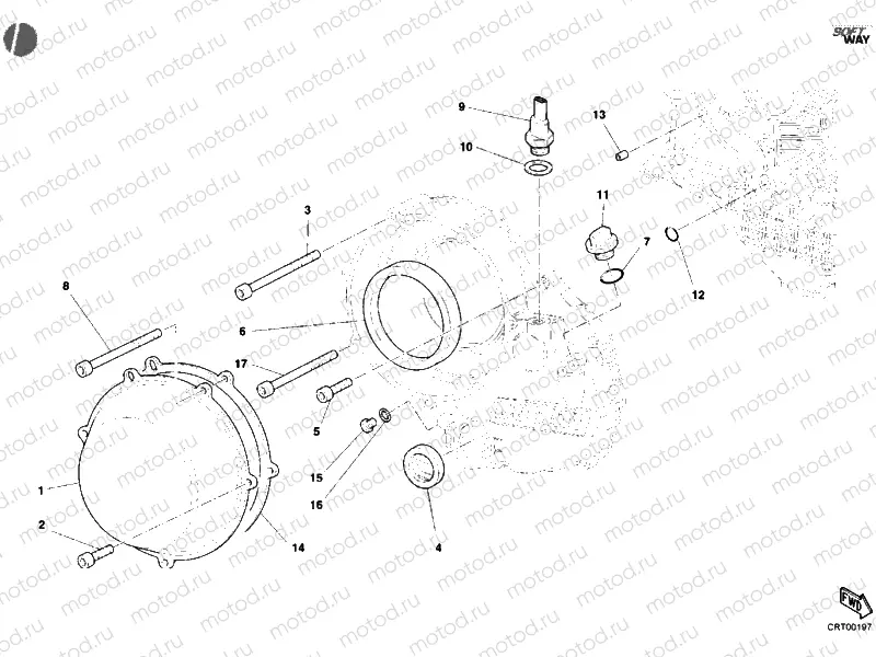 CLUTCH COVER, OUTER » CLUTCH