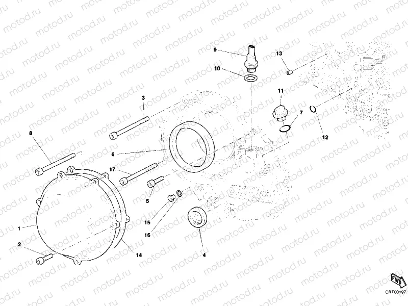 CLUTCH COVER, OUTER » CLUTCH