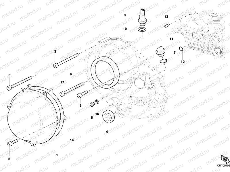 CLUTCH COVER, OUTER » CLUTCH