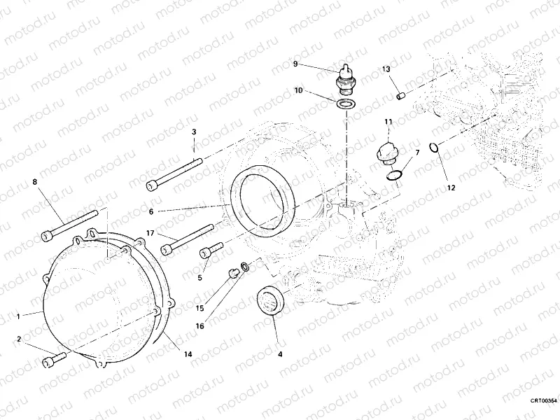 CLUTCH COVER, OUTER » CLUTCH