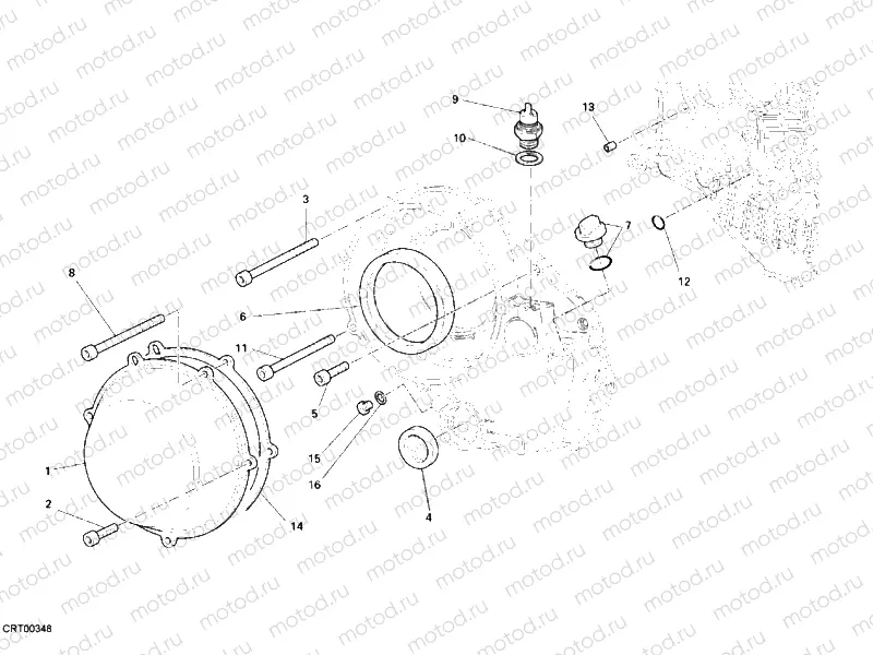 CLUTCH COVER, OUTER » CLUTCH