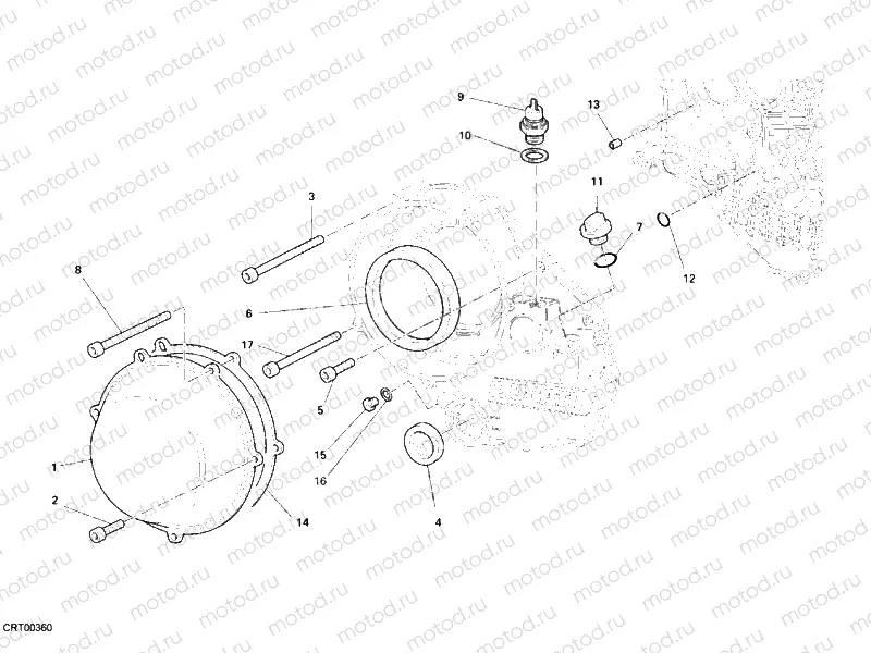 CLUTCH COVER, OUTER » CLUTCH