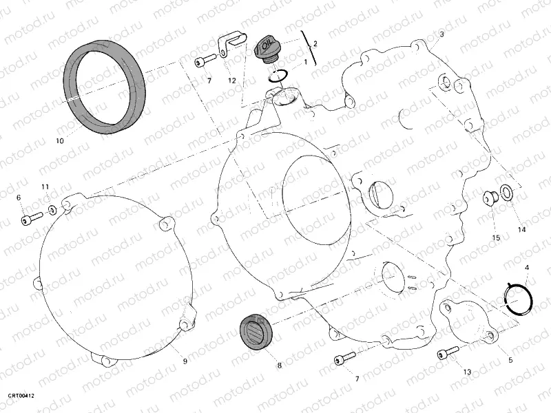 CLUTCH COVER, OUTER » CLUTCH