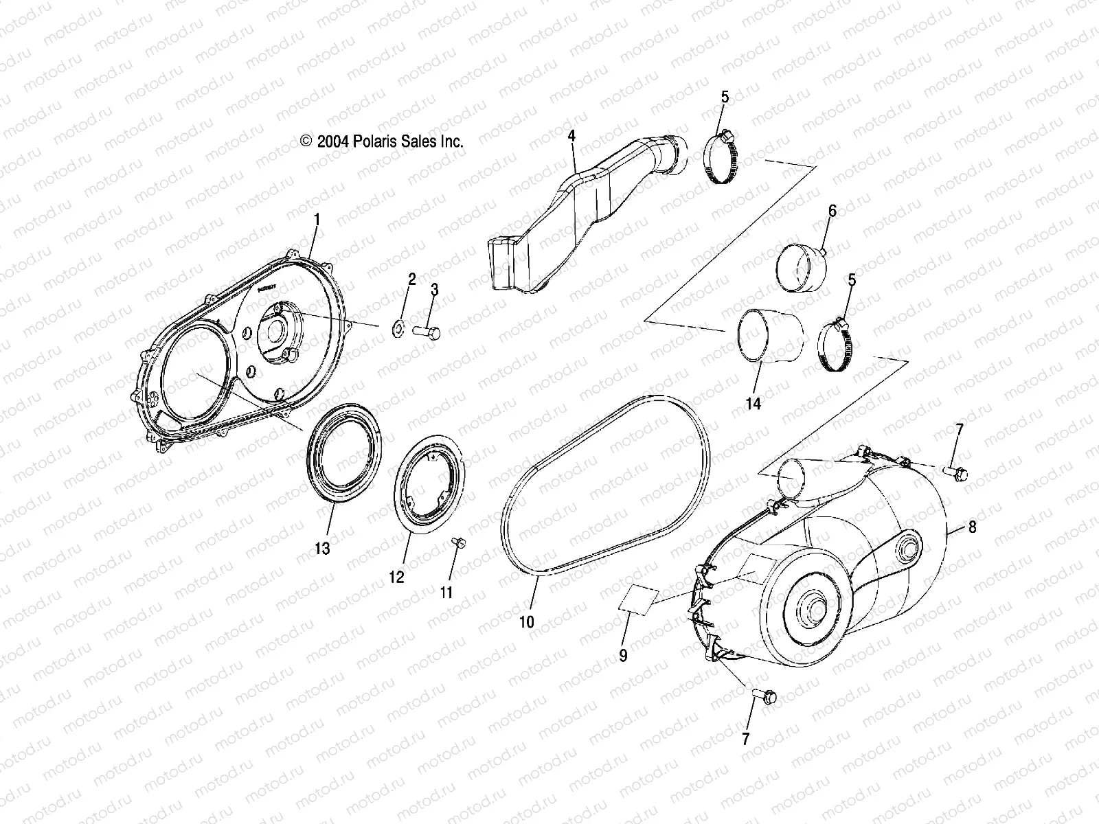 CLUTCH COVER - R05RB50AA/RD50AA/AB/AC/AD/RF50AA/AB (4995359535D13) | CLUTCH COVER - R05RB50AA/RD50AA/AB/AC/AD/RF50AA/AB (4995359535D13)