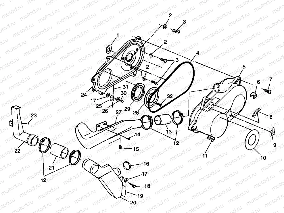 CLUTCH COVER Trail Blazer W98BA25C (4945464546C002) | CLUTCH COVER Trail Blazer W98BA25C (4945464546C002)