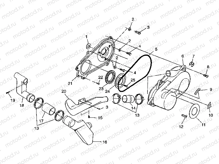 CLUTCH COVER Trail Boss W97AA25C (4940574057B010) | CLUTCH COVER Trail Boss W97AA25C (4940574057B010)