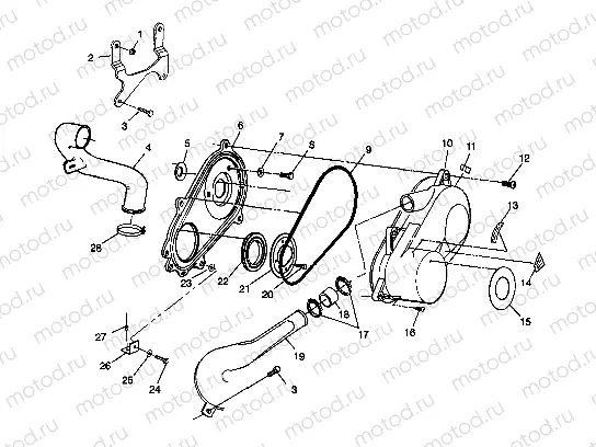 CLUTCH COVER - W98BC50A (4944994499c007) | CLUTCH COVER - W98BC50A (4944994499c007)