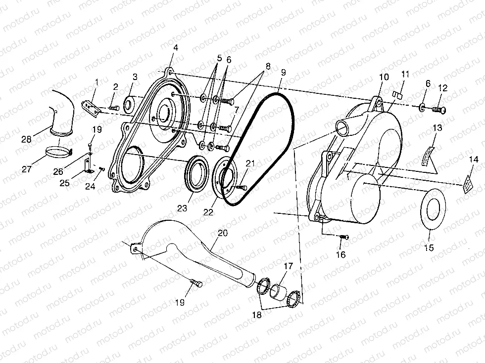 CLUTCH COVER  XPLORER 500 W97CD50A (4941354135C009) | CLUTCH COVER  XPLORER 500 W97CD50A (4941354135C009)