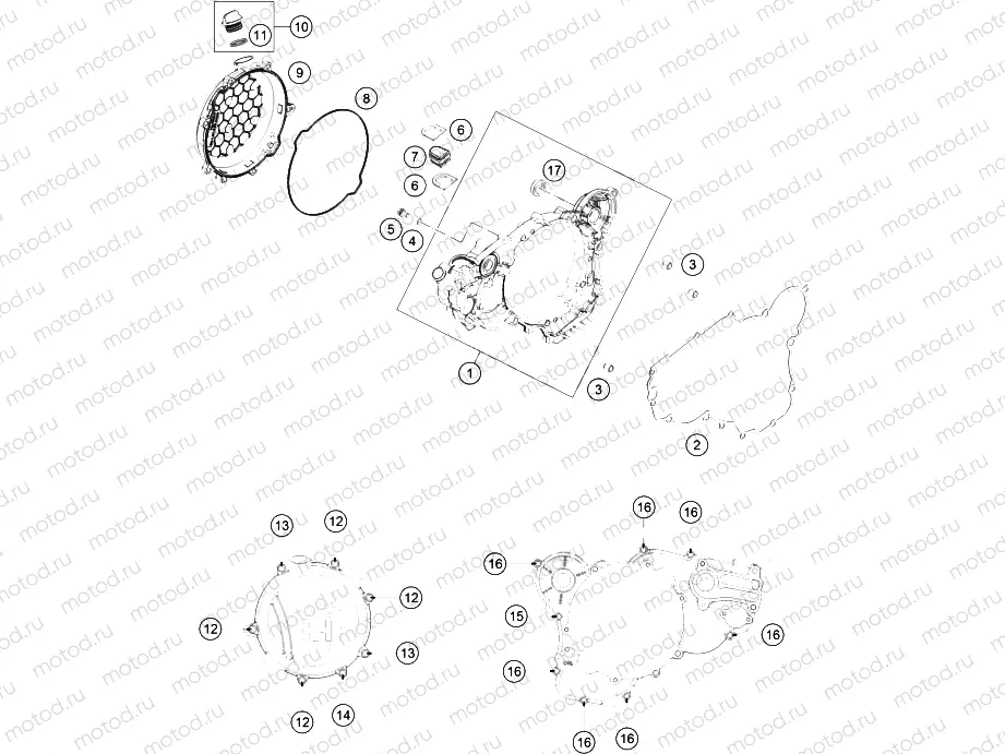 CLUTCH COVER|Engine|30