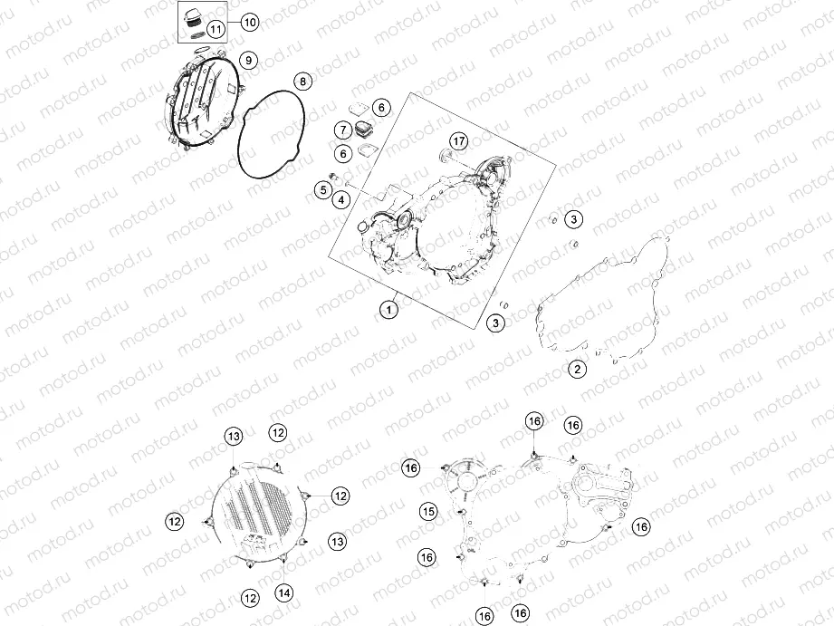CLUTCH COVER|Engine|30