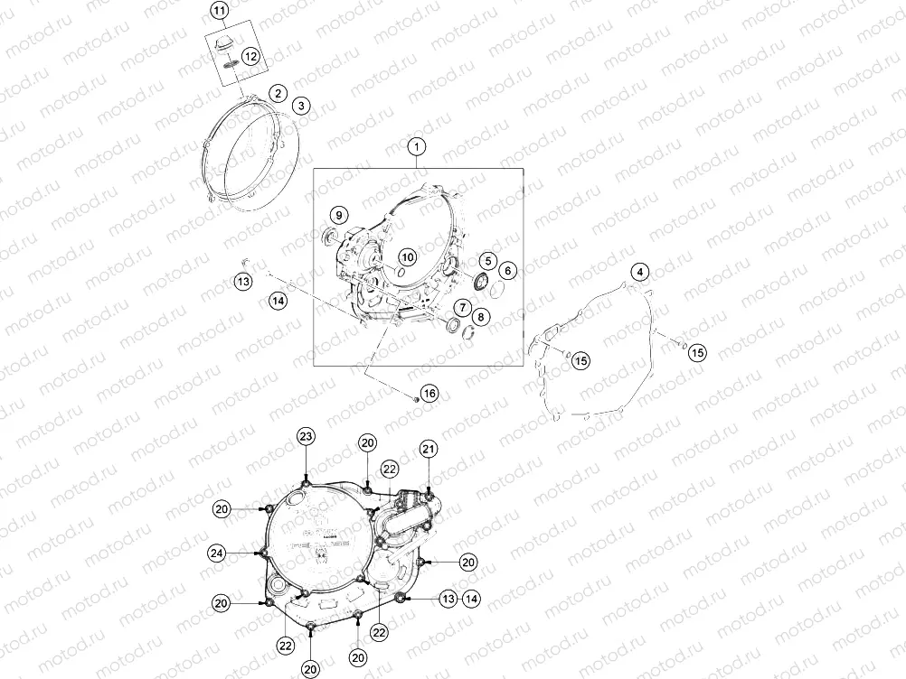 CLUTCH COVER|Engine|30