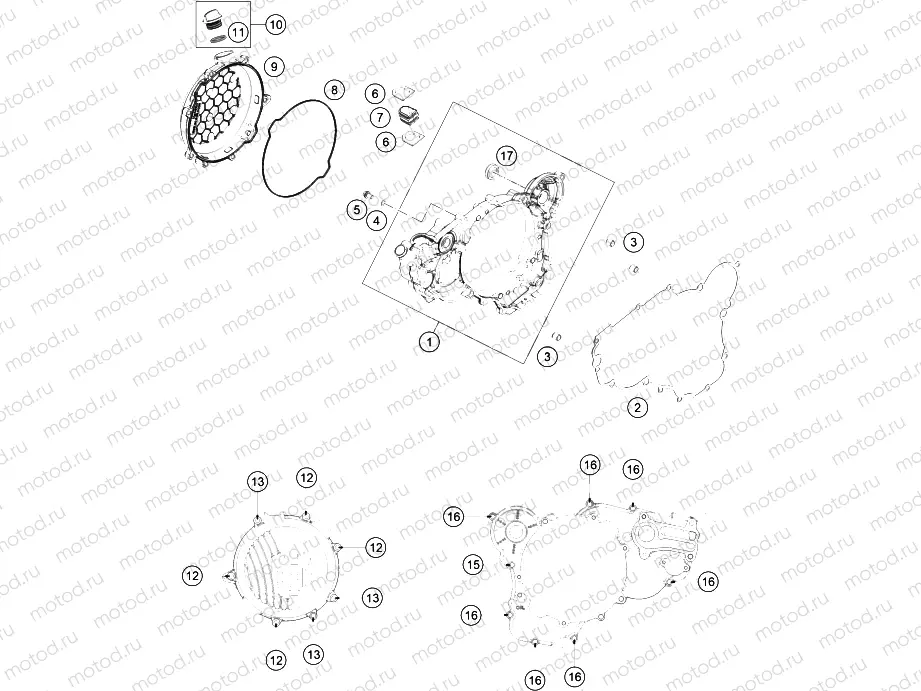 CLUTCH COVER|Engine|30