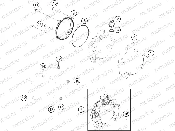 CLUTCH COVER|Engine|30