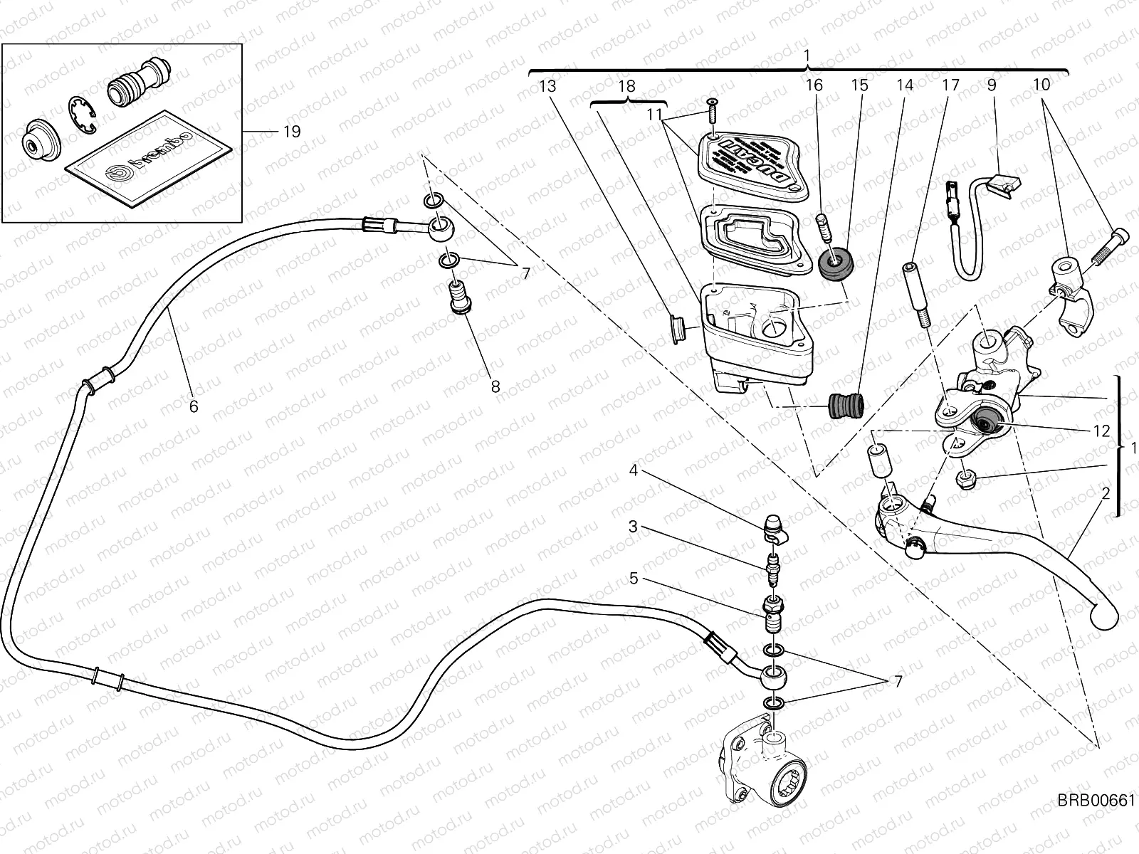 CLUTCH MASTER CYLINDER [MOD:XDIAVELS]