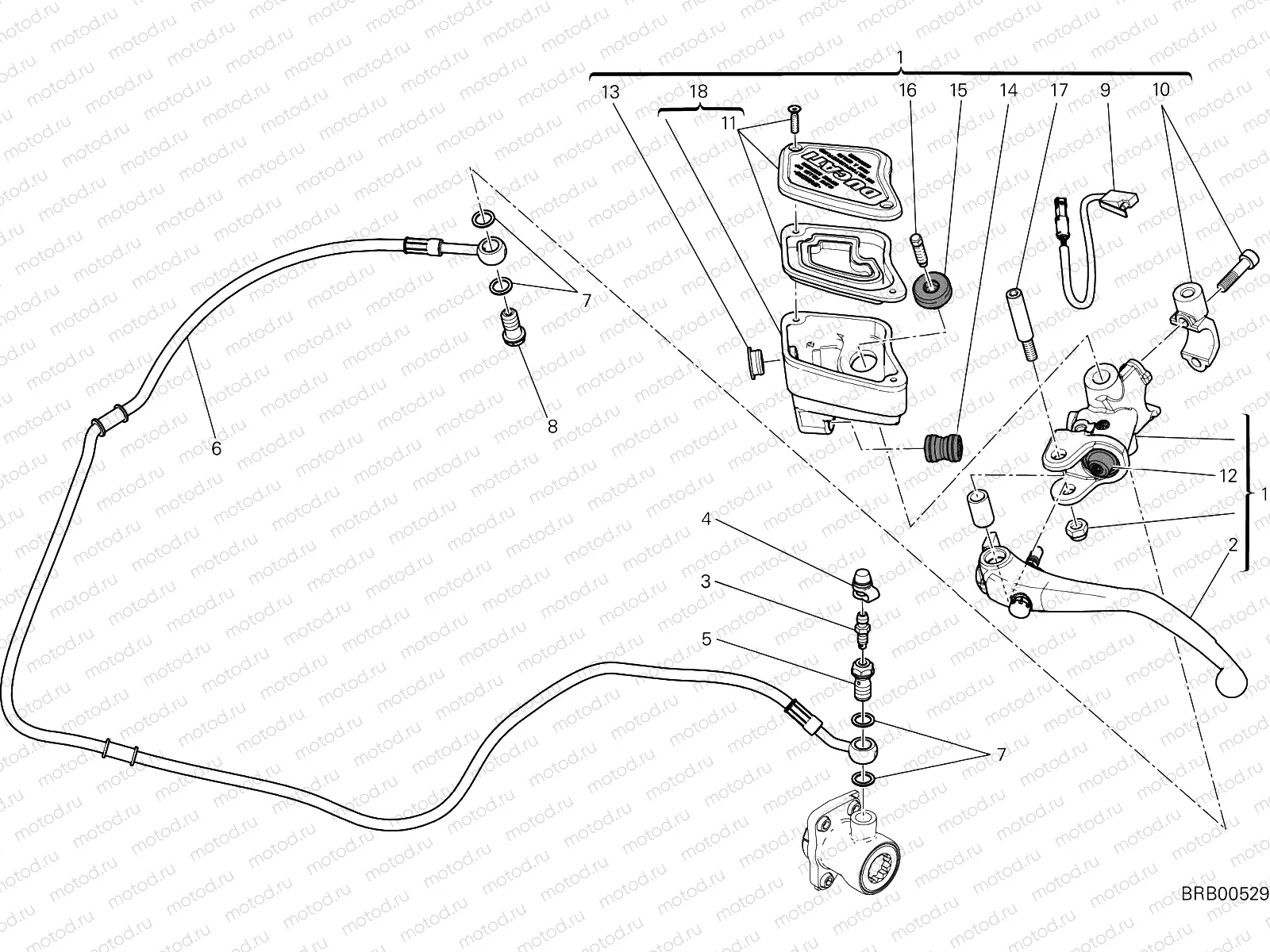 CLUTCH MASTER CYLINDER [MOD:XDIAVELS]