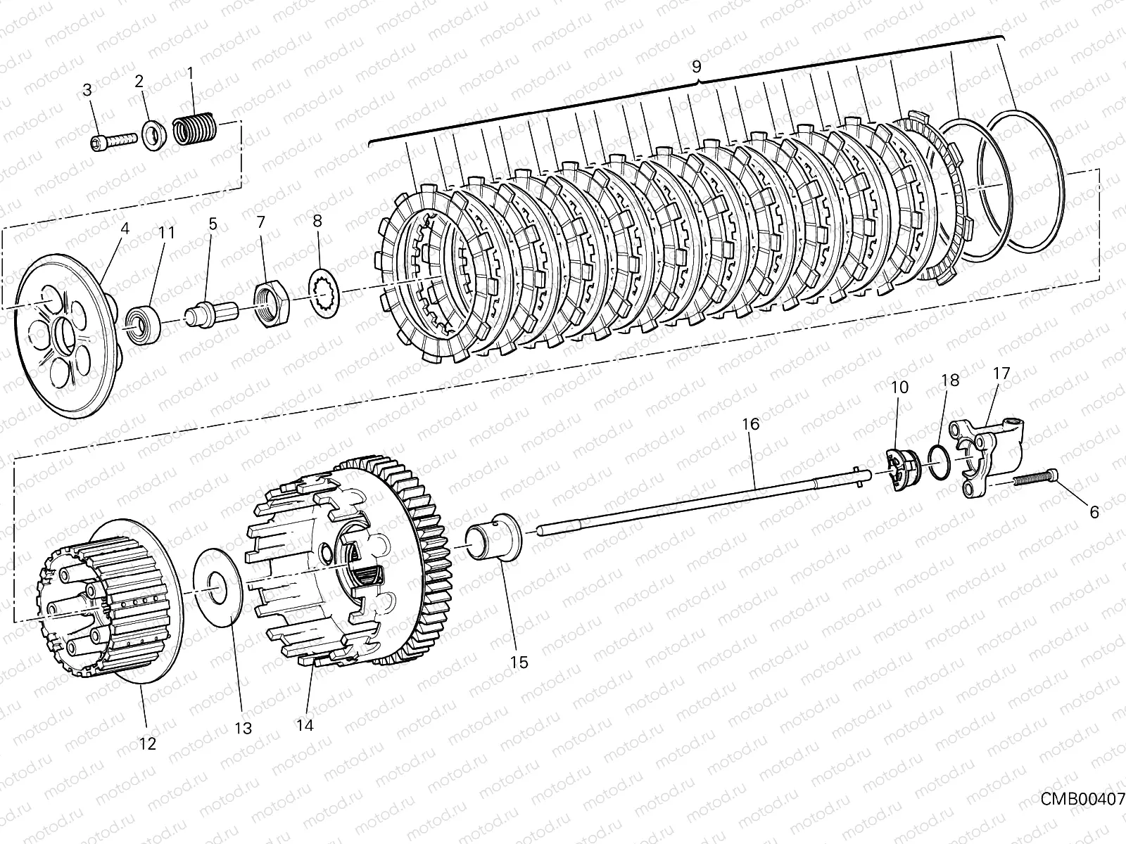 CLUTCH [MOD:899 ABS,899 AWS]