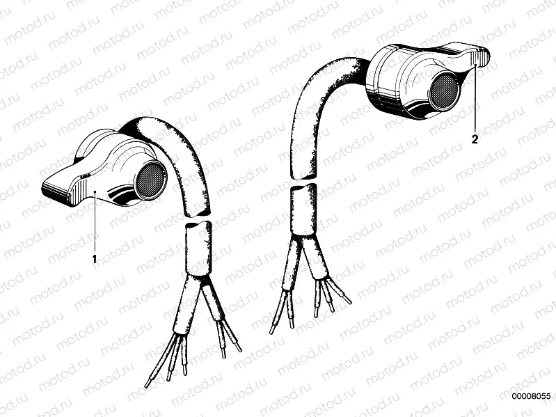 Combination switch at handlebar