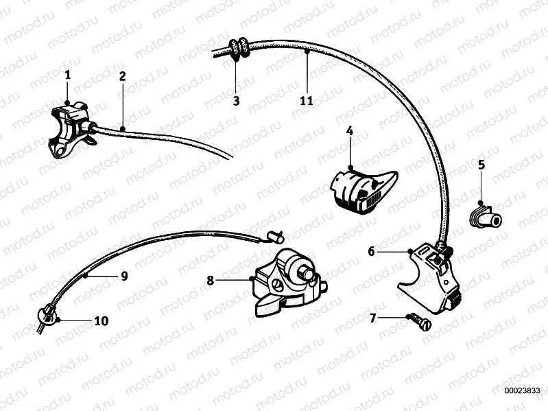 Combination switch at handlebar