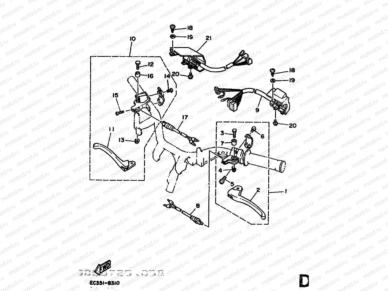 COMMUTATEUR ET LEVIER