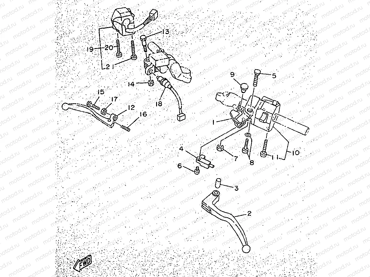 COMMUTATEUR ET LEVIER