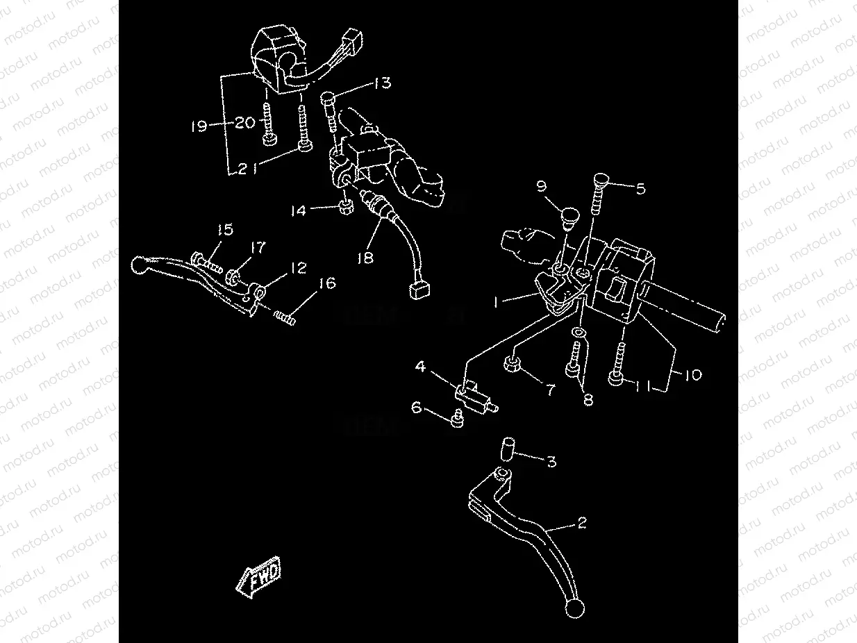 COMMUTATEUR ET LEVIER