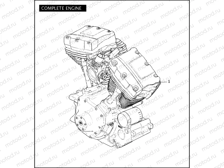 COMPLETE ENGINE - 1550 Twin Cam 95B
