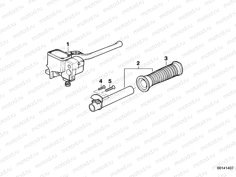 Complete right handle unit