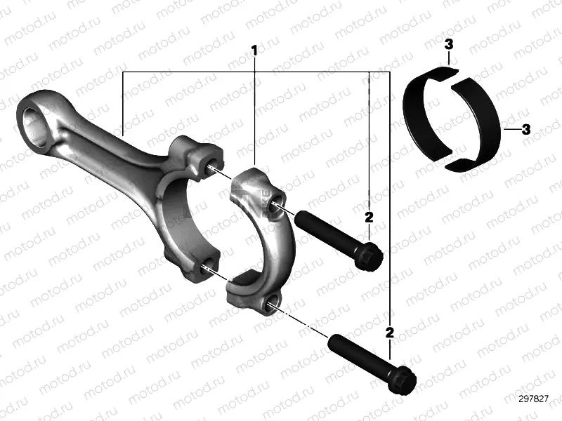 CONNECTING ROD WITH BEARING