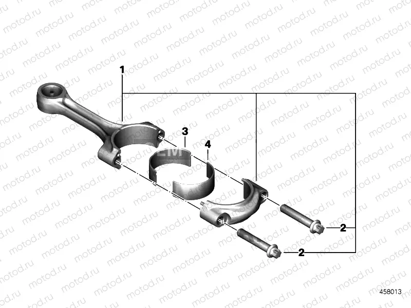 CONNECTING ROD WITH BEARING