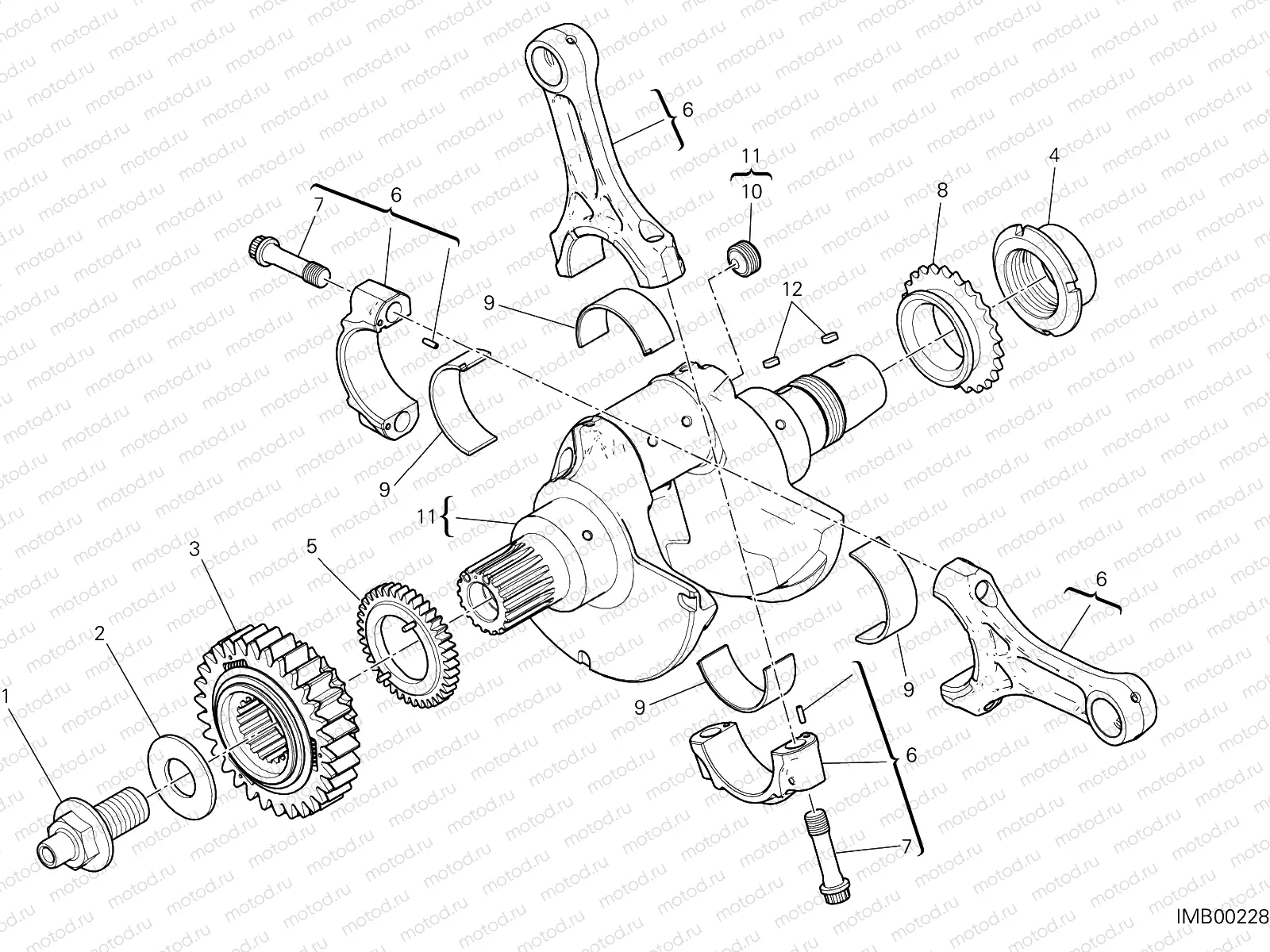 CONNECTING RODS [MOD:959CORSE]