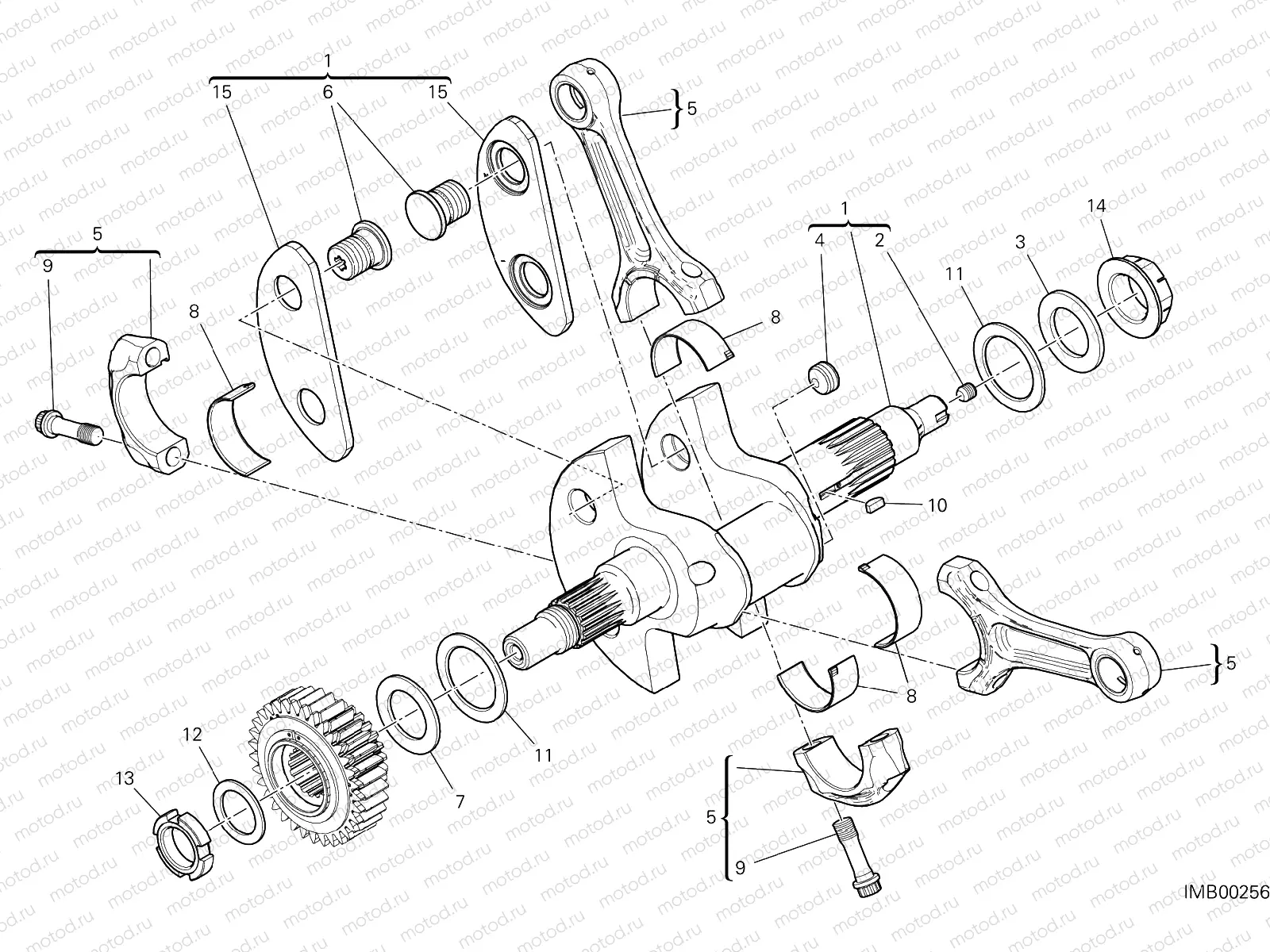 CONNECTING RODS [MOD:DVL1260]