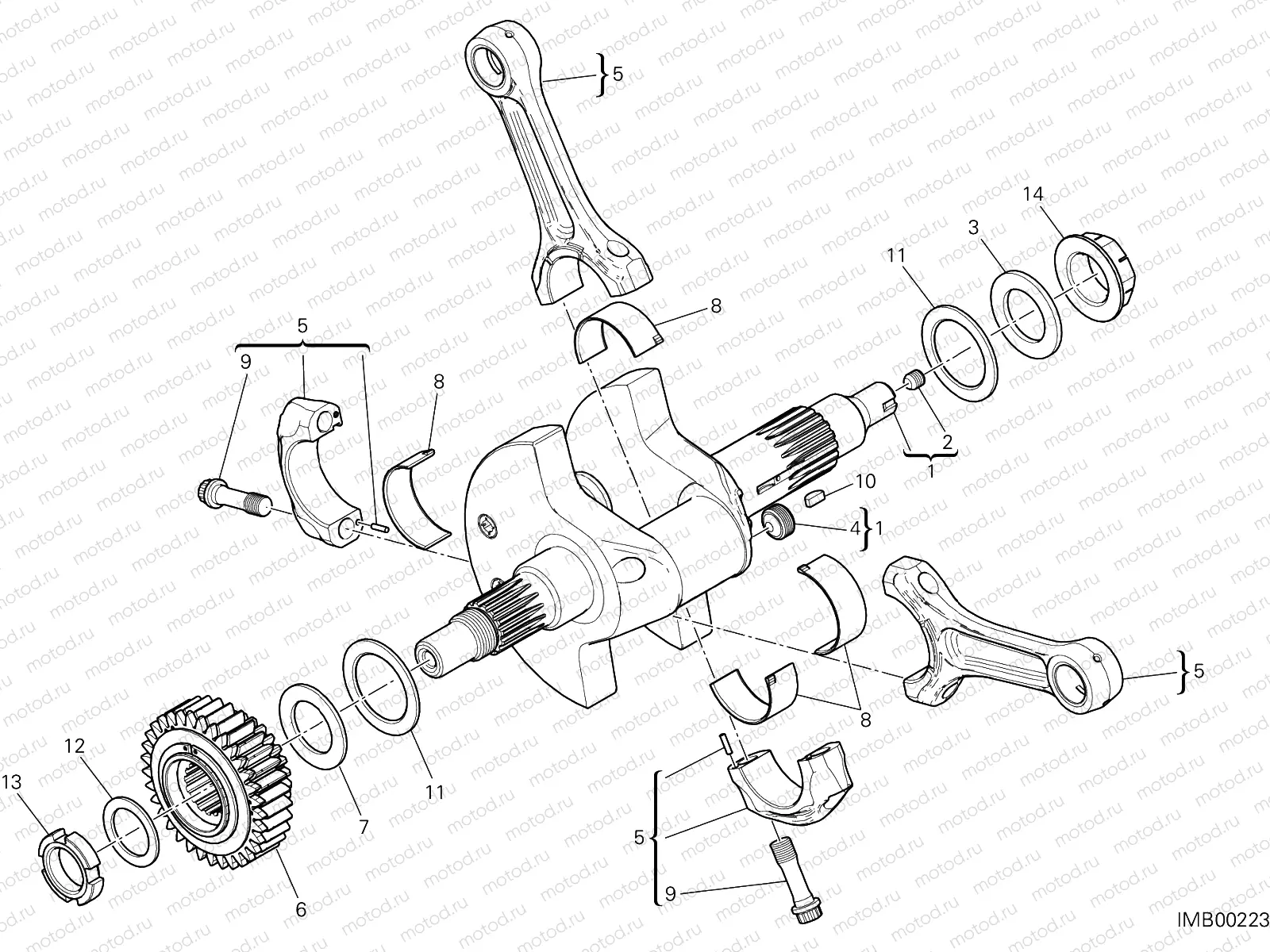 CONNECTING RODS [MOD:M 1200]