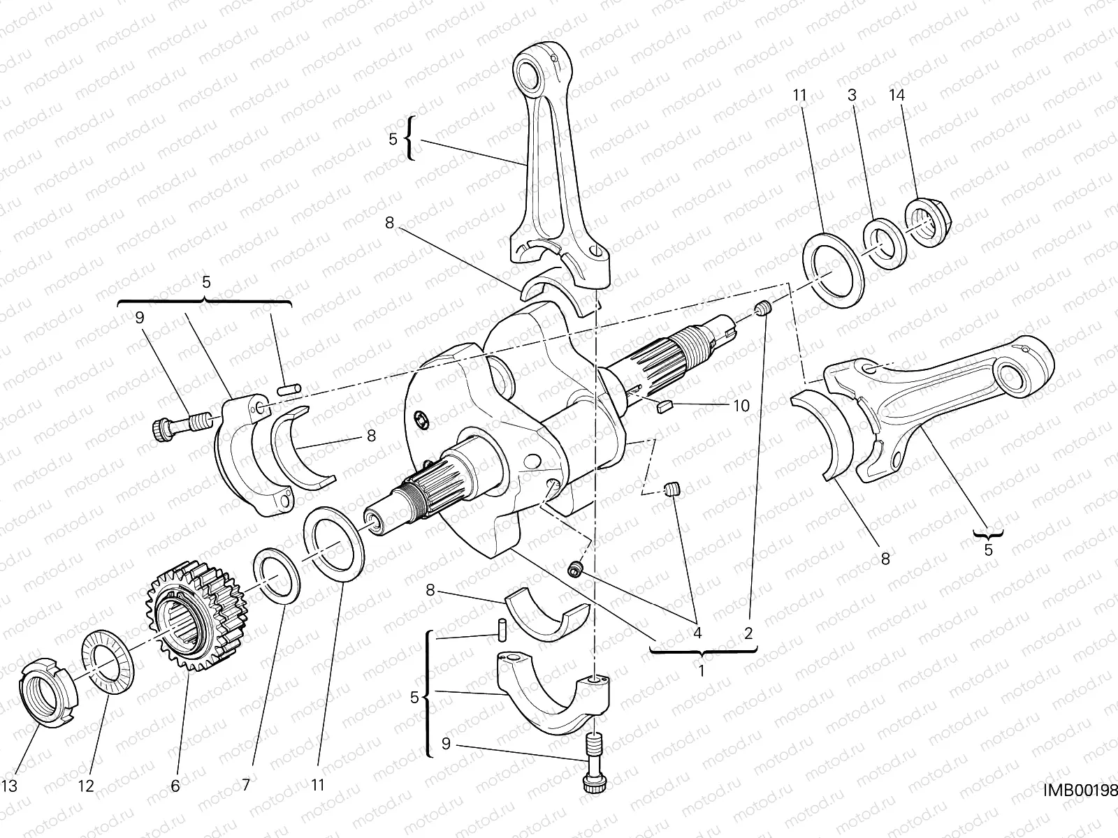CONNECTING RODS [MOD:M 1200S]