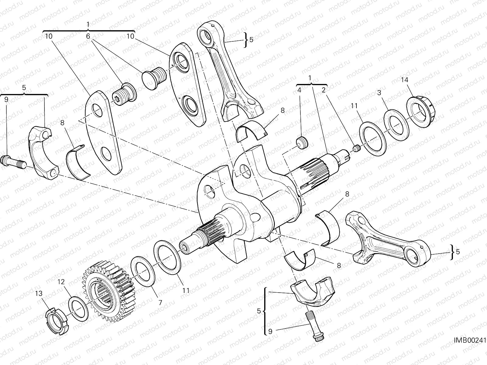 CONNECTING RODS [MOD:MS1260E]