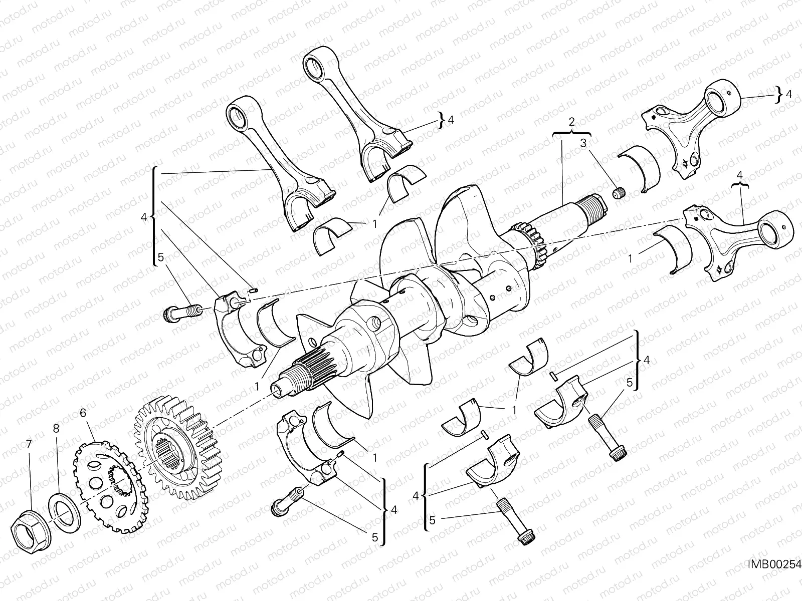 CONNECTING RODS [MOD:PANV4 R]