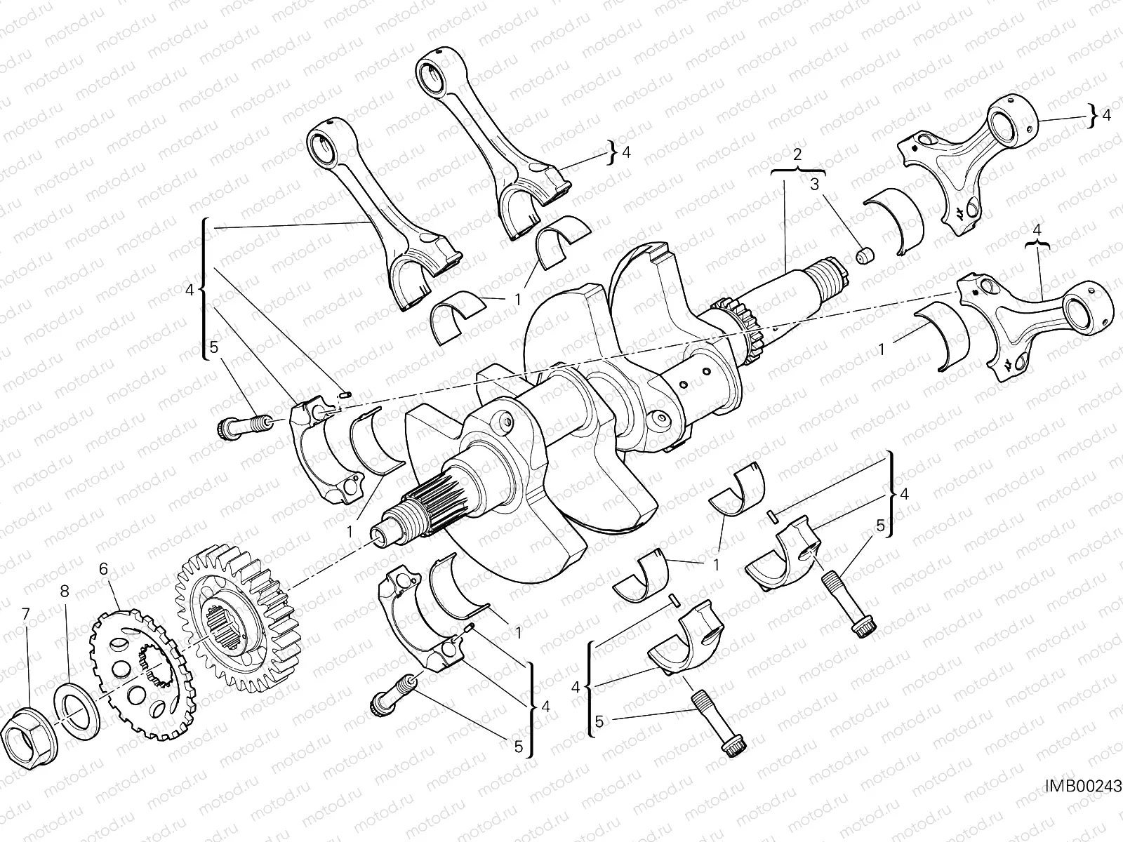 CONNECTING RODS [MOD:PANV4 SP,PANV4SPM]